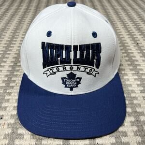 Toronto Maple Leafs Mens Flatbrim Snapback Vintage‎ Hockey White Hat NEW